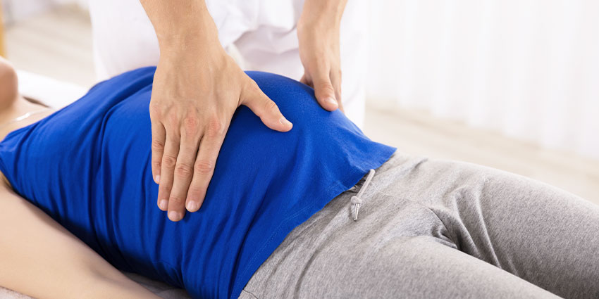 patient receiving prenatal chiropractic in Austin