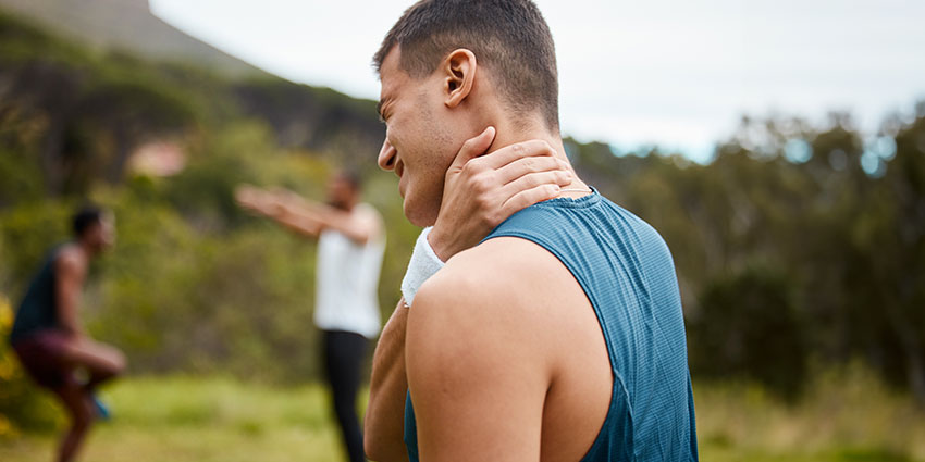 patient needing neck pain chiropractor in Austin