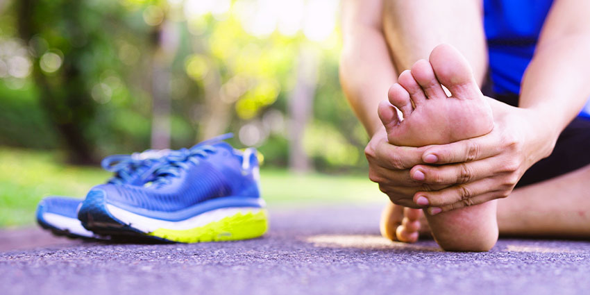 patient needing plantar fasciitis chiropractor in Austin
