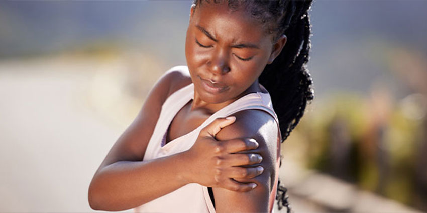 patient needing shoulder tendinopathy chiropractor in Austin